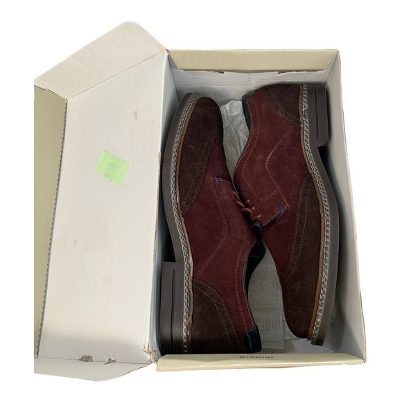 Ted Baker London Dark Brown Suede Derby Brogue Shoes Size 12.5 main image 10